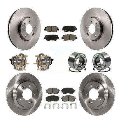 Kit de rotor et de plaquettes de frein à disque, roulement de moyeu de roue avant et arrière (10 pièces) pour Kia Soul E