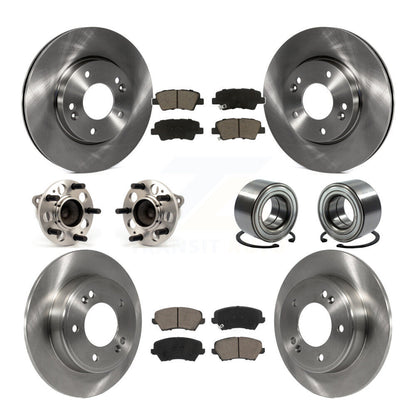 Kit de Rotor et de plaquettes de frein, roulement de moyeu avant et arrière (10 pièces) pour Hyundai Veloster Elantr
