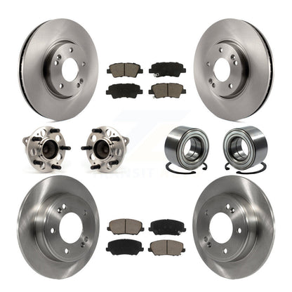 Kit de Rotor et plaquettes de frein à disque, roulement de moyeu avant et arrière (10 pièces) pour Hyundai Veloste