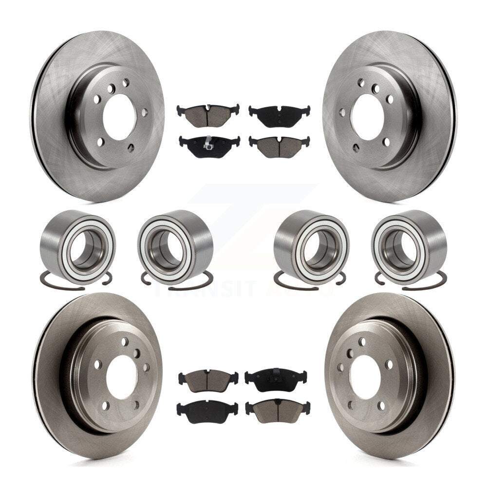 Kit de rotors et plaquettes de frein à disque à roulement avant et arrière (10 pièces) pour BMW 325x 2001-2005