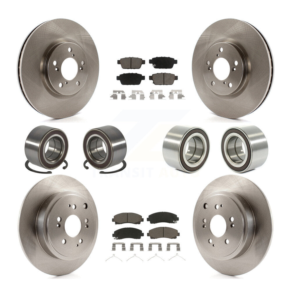 Kit de plaquettes de Rotor de frein à disque, roulement avant et arrière (10 pièces) pour Honda Ridgelin 2006 – 2014