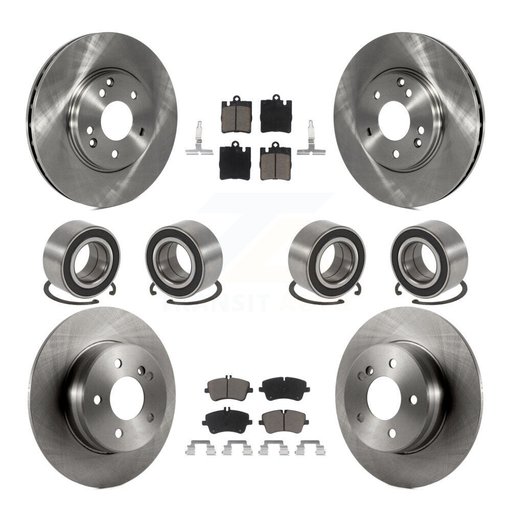 Kit de rotor et de plaquettes de frein à roulement avant et arrière (10 pièces) pour Mercedes-Benz C280 C240 C32