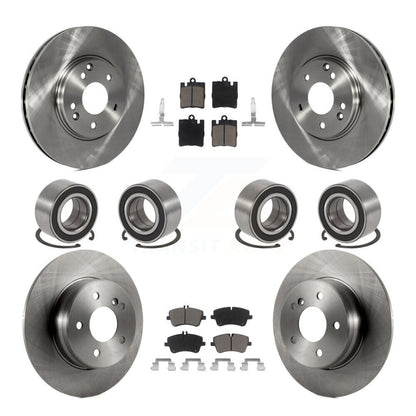 Kit de rotor et de plaquettes de frein à roulement avant et arrière (10 pièces) pour Mercedes-Benz C280 C240 C32