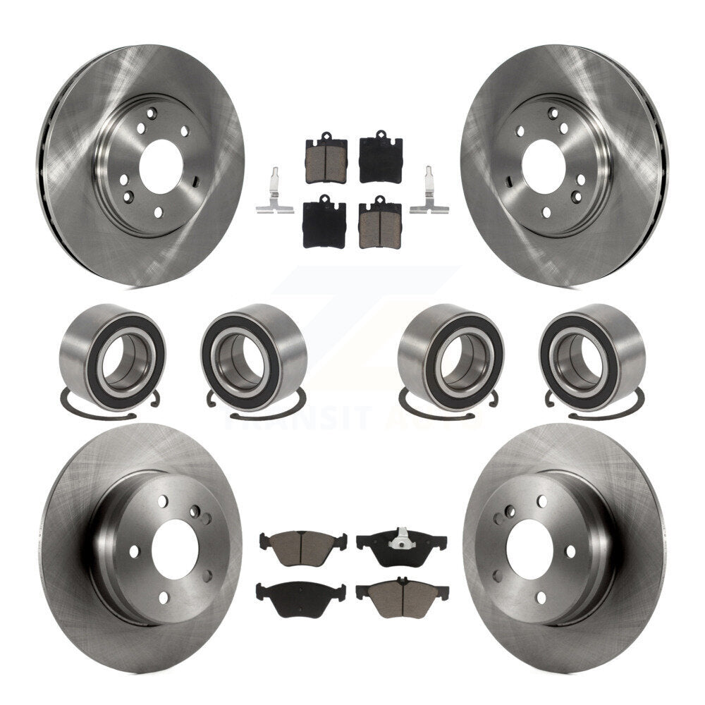 Kit de rotors et plaquettes de frein à disque pour roulements avant et arrière (10 pièces) pour Mercedes-Benz E32
