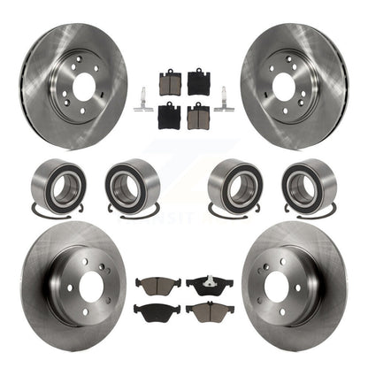 Kit de rotors et plaquettes de frein à disque pour roulements avant et arrière (10 pièces) pour Mercedes-Benz E32