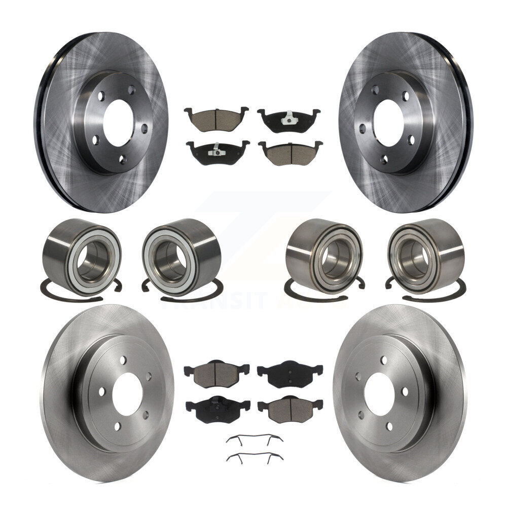 Kit de plaquettes de Rotor de frein à disque, roulement avant et arrière (10 pièces), pour Ford Escape Mazda Tribut