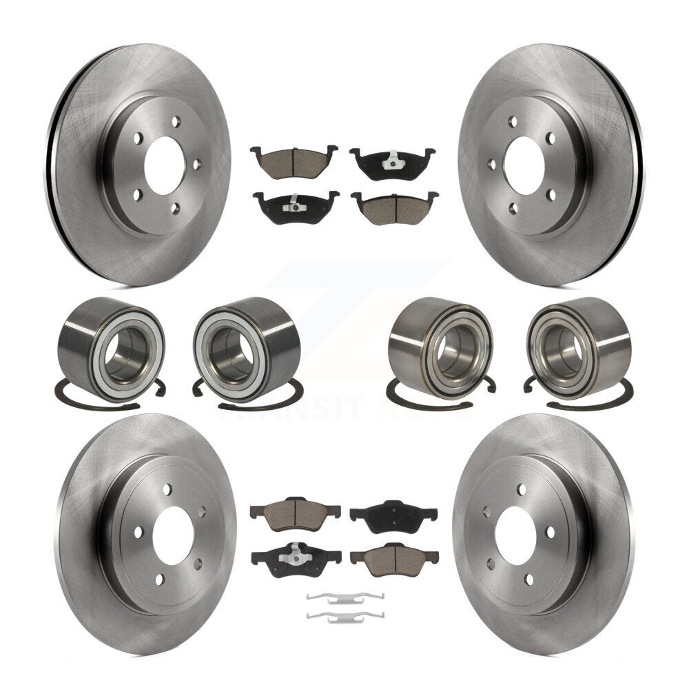 Kit de plaquettes de Rotor de frein à disque, roulement avant et arrière (10 pièces), pour Ford Escape Mazda Tribut
