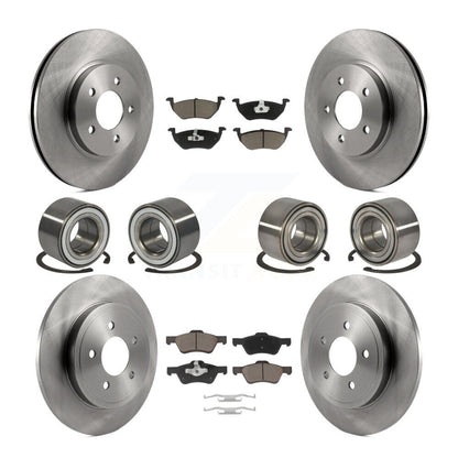 Kit de plaquettes de Rotor de frein à disque, roulement avant et arrière (10 pièces), pour Ford Escape Mazda Tribut