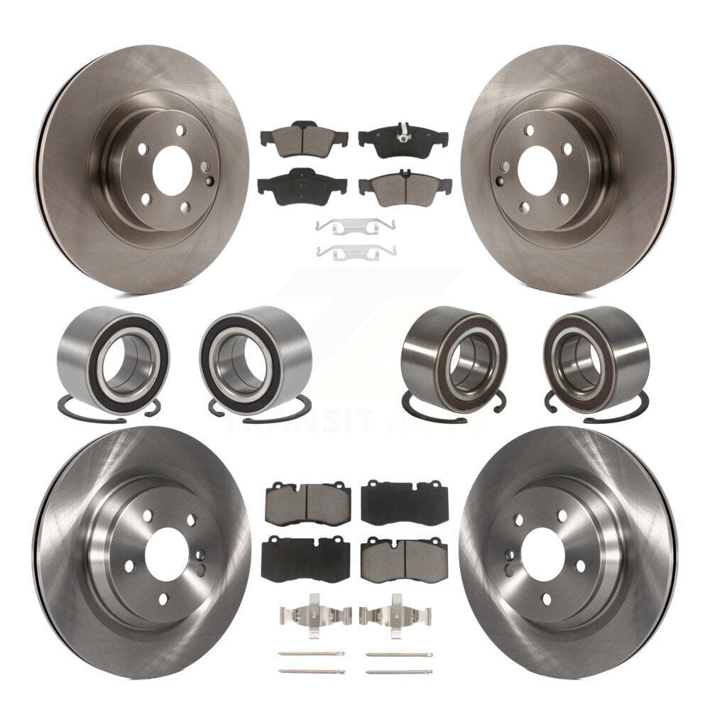 Kit de rotors et plaquettes de frein à disque pour roulements avant et arrière (10 pièces) pour Mercedes-Benz S35