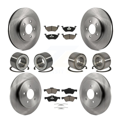 Kit de rotors et plaquettes de frein à roulement avant et arrière (10 pièces) pour Ford Escape Mercury Marine