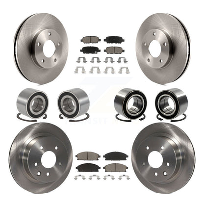 Kit de rotors et plaquettes de frein à roulement avant et arrière (10 pièces) pour Nissan X-Trail FW 2005-2006