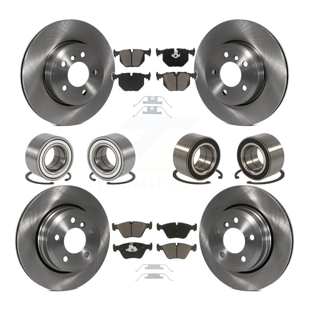 Kit de rotors et plaquettes de frein à disque, roulements avant et arrière (10 pièces) pour BMW X3 2004 – 2010