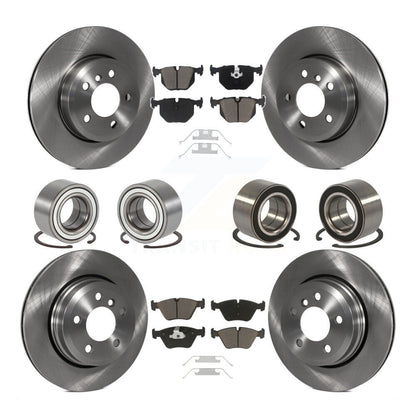 Kit de rotors et plaquettes de frein à disque, roulements avant et arrière (10 pièces) pour BMW X3 2004 – 2010