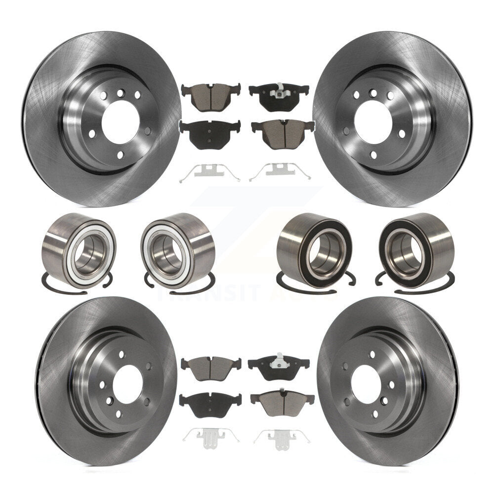 Kit de rotors et plaquettes de frein à disque, roulement de roue avant et arrière (10 pièces) pour BMW 330x 2006
