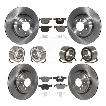 Kit de rotors et plaquettes de frein à disque, roulement de roue avant et arrière (10 pièces) pour BMW 330x 2006