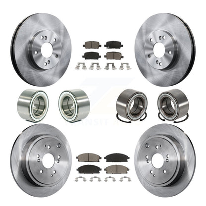Kit de rotors et plaquettes de frein à disque à roulement avant et arrière (10 pièces) pour Acura MD 2003-2006