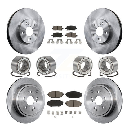 Kit de rotors et plaquettes de frein à disque à roulement avant et arrière (10 pièces) pour Acura MD 2001-2002