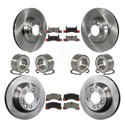 Kit de Rotor et de plaquettes de frein à disque, roulement de roue avant et arrière (10 pièces) pour Porsche Cayenn
