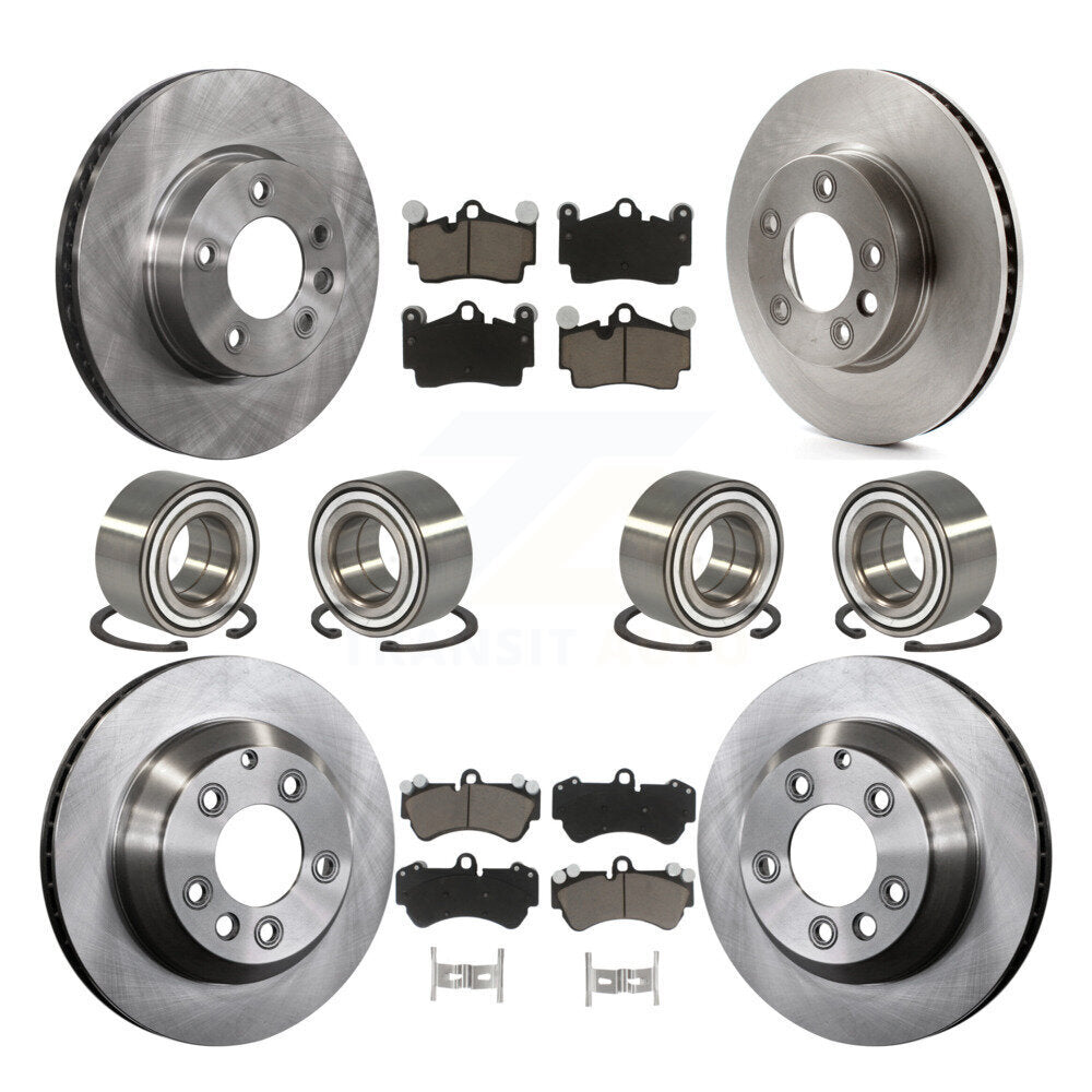 Kit de rotors et plaquettes de frein à disque, roulements avant et arrière (10 pièces) pour Volkswagen Touare