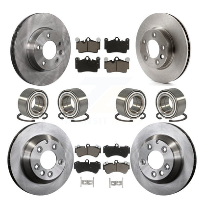 Kit de rotors et plaquettes de frein à disque, roulements avant et arrière (10 pièces) pour Volkswagen Touare