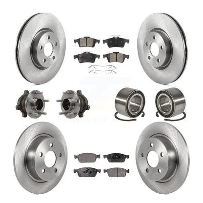 Kit de plaquettes de Rotor de frein à disque, roulement de moyeu avant et arrière (10 pièces) pour Ford Transit Connect