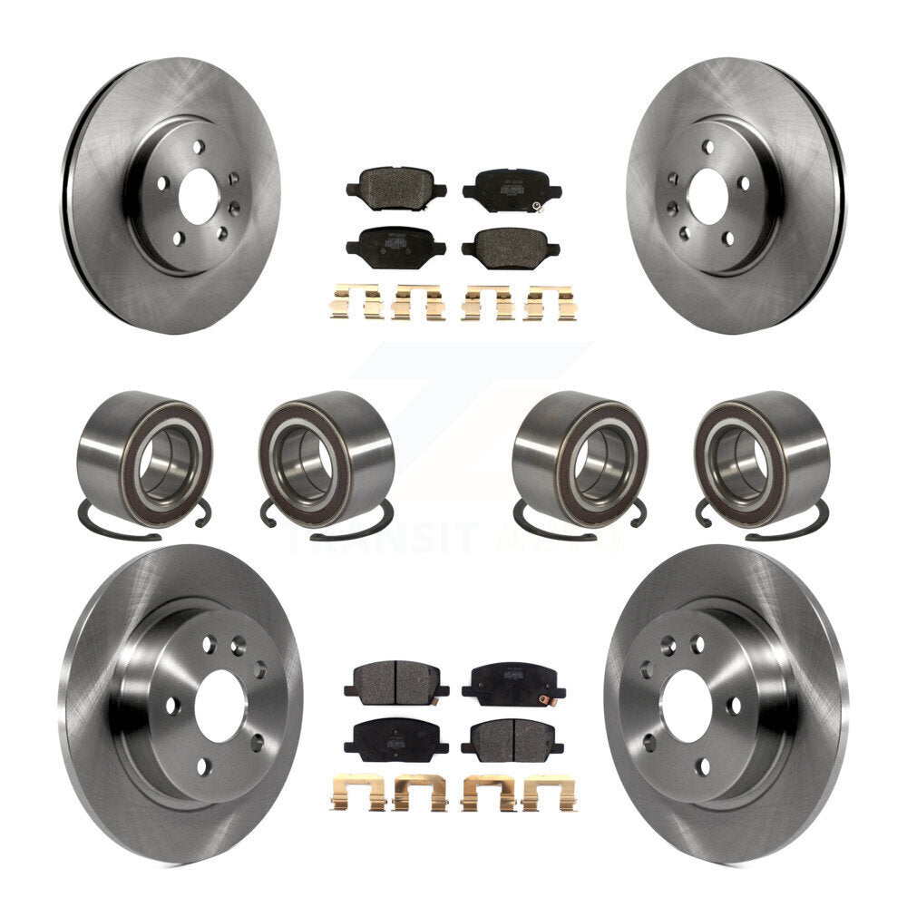 Kit de rotors et plaquettes de frein à roulement avant et arrière (10 pièces) pour Buick Encore Chevrolet Tra