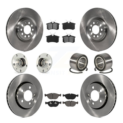 Kit de plaquettes de Rotor de frein, roulement de moyeu avant et arrière (10 pièces) pour Audi TT Quattro 3.2 2006