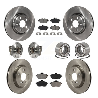 Kit de plaquettes de Rotor de frein à disque, roulement de moyeu avant et arrière (10 pièces) pour Mercedes-Benz GLA25