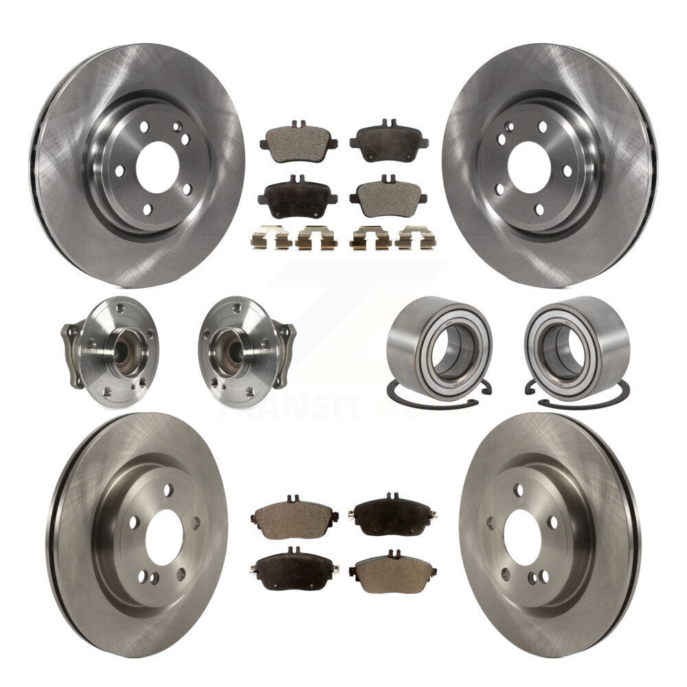 Kit de plaquettes de Rotor de frein à disque, roulement de moyeu avant et arrière (10 pièces) pour Mercedes-Benz GLA25