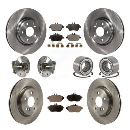 Kit de plaquettes de Rotor de frein à disque, roulement de moyeu avant et arrière (10 pièces) pour Mercedes-Benz GLA25