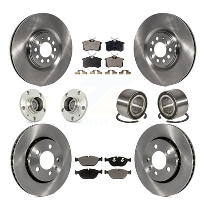 Kit de plaquettes de Rotor de frein, roulement de moyeu avant et arrière (10 pièces) pour Audi TT Quattro 3.2 2006