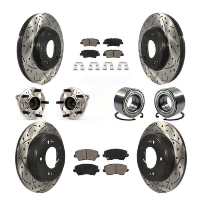 Kit de plaquettes de rotor de frein, roulement de moyeu avant et arrière (10 pièces), pour Kia Forte Hyundai G
