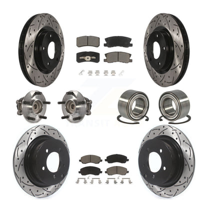 Kit de plaquettes de Rotor de frein, roulement de moyeu avant et arrière (10 pièces) pour Mitsubishi RVR FW 12