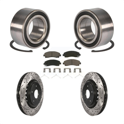 Kit de plaquettes de rotor de frein, roulement de roue avant, fente de perçage, pour Acura TL 2015 – 2020
