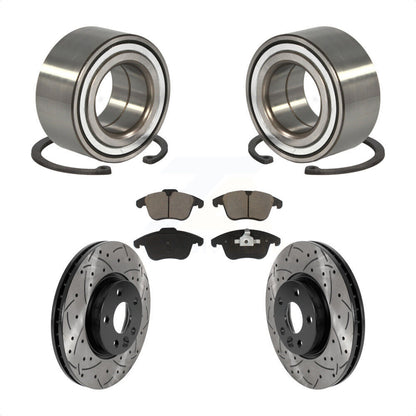Kit de plaquettes de Rotor de frein, fente de perçage revêtue de roulement avant, pour Land Rover Range Evoqu