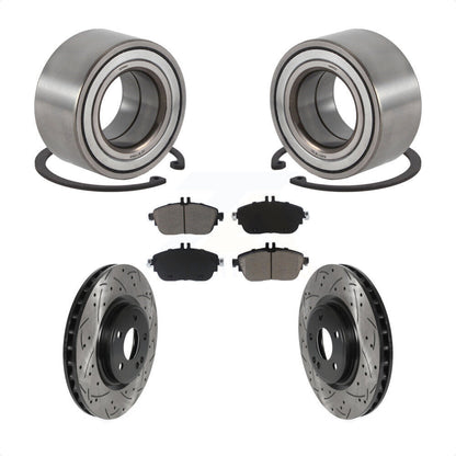 Kit de plaquettes de Rotor de frein, roulement de roue avant, fente de perçage, pour Mercedes-Benz GLA250 QX3