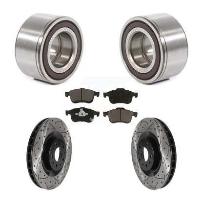 Kit de plaquettes de Rotor de frein, roulement de roue avant, fente de perçage, pour Fiat 500 2014 – 2018