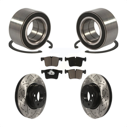 Kit de plaquettes de Rotor de frein à fente percée avec roulement de roue avant, pour BMW X2 2011 – 2012