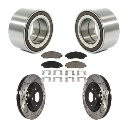 Kit de plaquettes de Rotor de frein, roulement de roue avant, fente de perçage, pour Honda Ridgelin 2017 – 2019