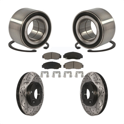 Kit de plaquettes de Rotor de frein, fente de perçage de roulement de roue avant pour Honda Civic GX avec 1.8