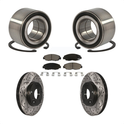 Kit de plaquettes de Rotor de frein, fente de perçage de roulement de roue avant pour Honda Civic GX avec 1.8