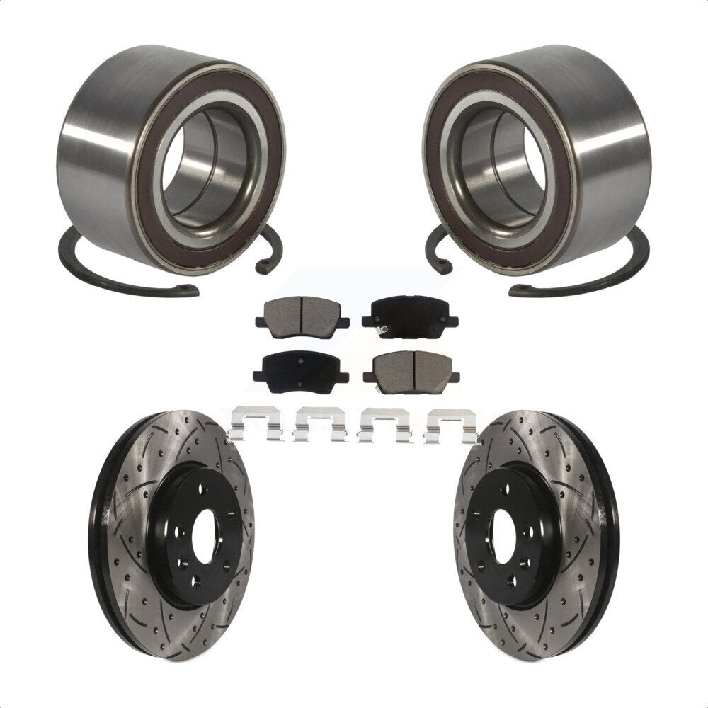 Kit de plaquettes de Rotor de frein, roulement de roue avant, fente de perçage, pour Chevrolet Soni 2018 – 2020