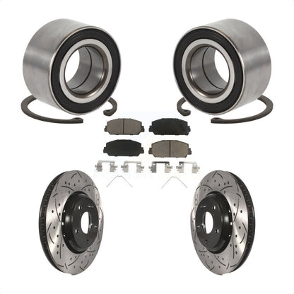 Kit de Rotor et de plaquettes de frein à fente percée, roulement de roue avant, pour Honda Civic Acura IL