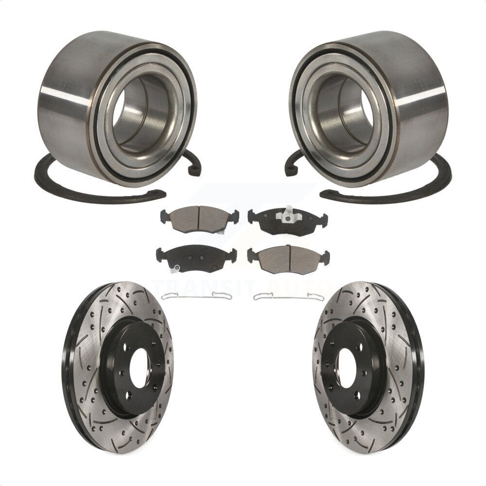 Kit de plaquettes de frein à disque fendues, revêtement de roulement de roue avant, pour Fiat 50