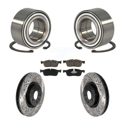 Kit de plaquettes de Rotor de frein, manteau de roulement avant, fente de perçage, pour Land Rover Discovery Spor
