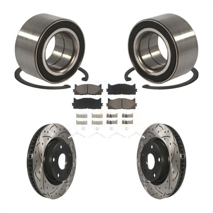 Kit de plaquettes de Rotor de frein, fente de perçage, roulement de roue avant, pour Toyota Camry Lexus ES35