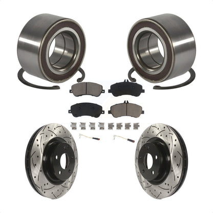 Kit de Rotor et de plaquettes de frein à fente percée, roulement avant, pour Mercedes-Benz GLK350 GLK25