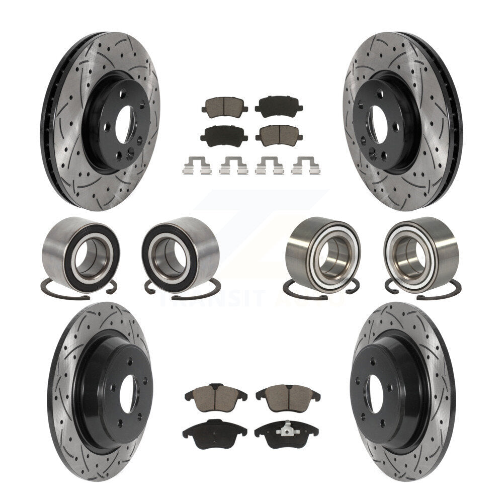 Kit de plaquettes de Rotor de frein revêtues de roulements avant et arrière (10 pièces) pour Land Rover Range Evoqu