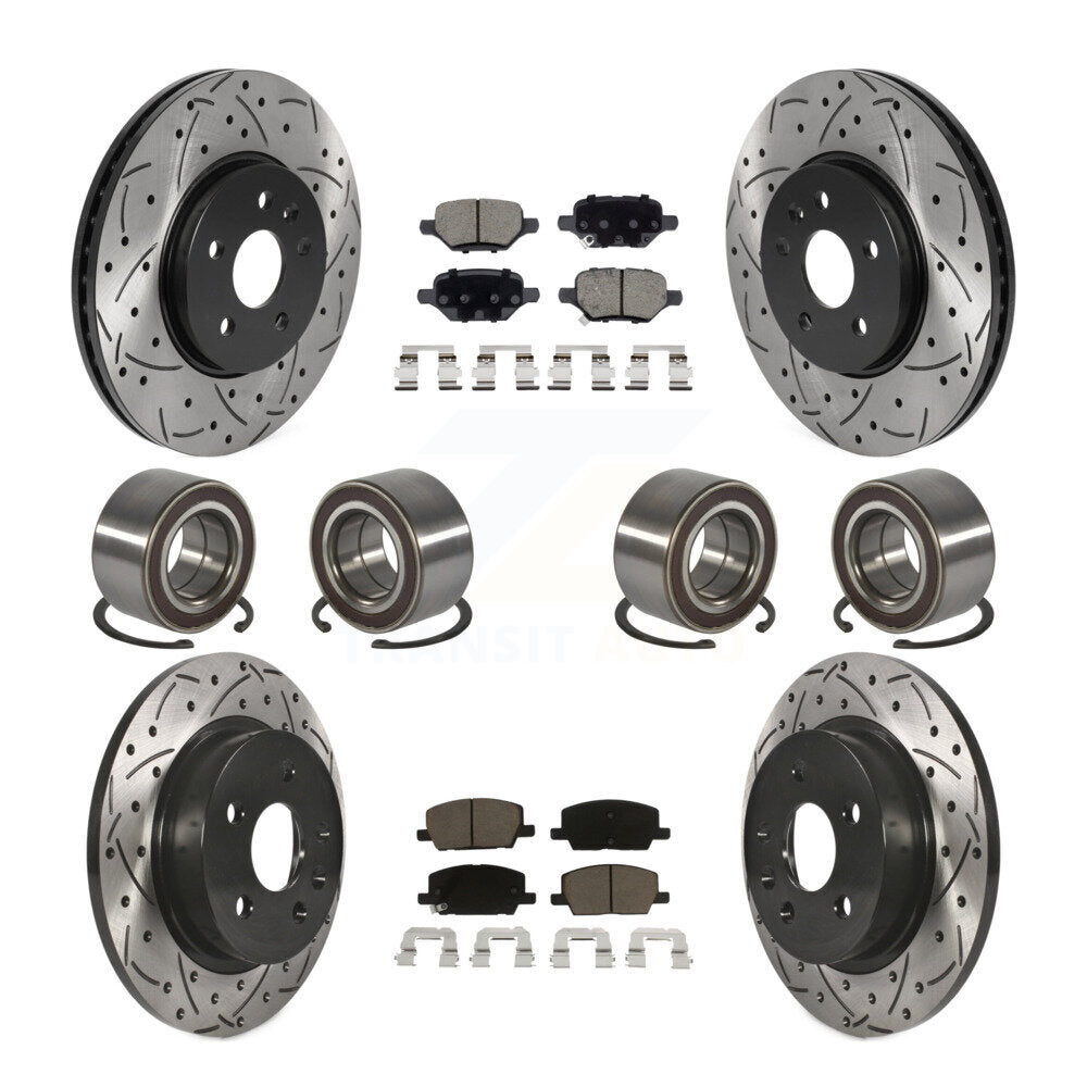Kit de plaquettes de Rotor de frein enduites de roulement avant et arrière (10 pièces) pour Buick Encore Chevrole