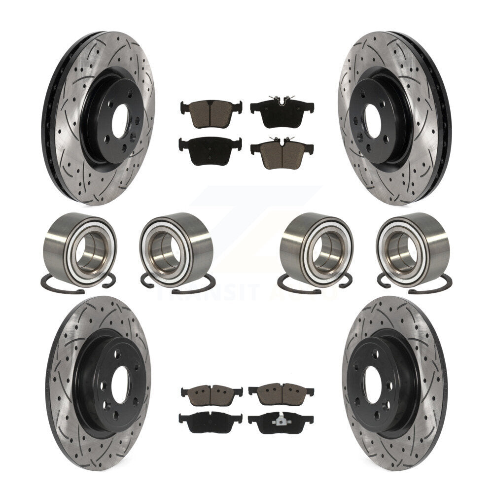 Kit de Rotor et de plaquettes de frein enduits de roulement avant et arrière, pour Land Rover Discovery Spor